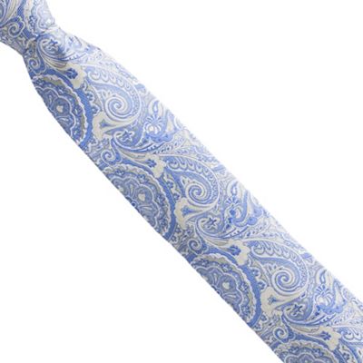 Gold intricate paisley tie